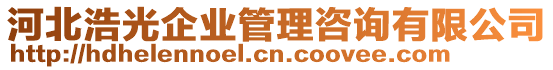 河北浩光企業(yè)管理咨詢有限公司