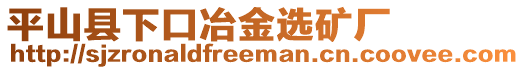 平山縣下口冶金選礦廠