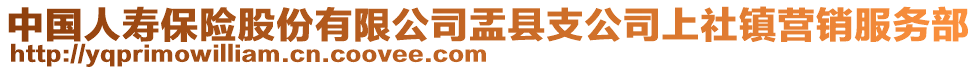 中国人寿保险股份有限公司盂县支公司上社镇营销服务部