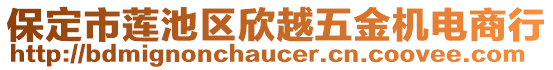 保定市蓮池區(qū)欣越五金機(jī)電商行