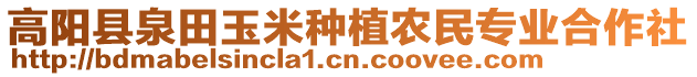 高陽(yáng)縣泉田玉米種植農(nóng)民專業(yè)合作社