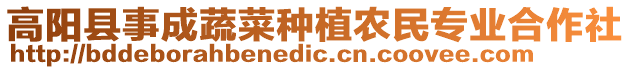 高陽縣事成蔬菜種植農民專業合作社