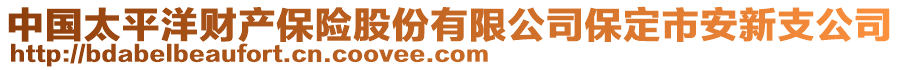 中國(guó)太平洋財(cái)產(chǎn)保險(xiǎn)股份有限公司保定市安新支公司