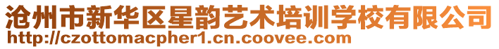 滄州市新華區(qū)星韻藝術(shù)培訓(xùn)學(xué)校有限公司