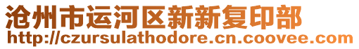 滄州市運河區(qū)新新復(fù)印部