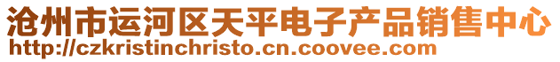 滄州市運(yùn)河區(qū)天平電子產(chǎn)品銷售中心