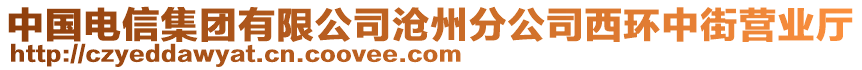 中國(guó)電信集團(tuán)有限公司滄州分公司西環(huán)中街營(yíng)業(yè)廳