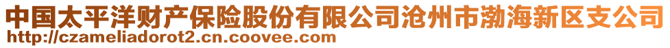 中国太平洋财产保险股份有限公司沧州市渤海新区支公司