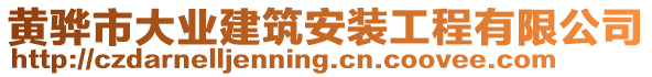 黃驊市大業(yè)建筑安裝工程有限公司