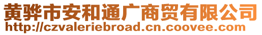 黃驊市安和通廣商貿(mào)有限公司