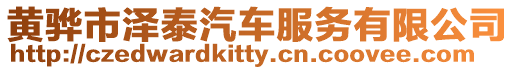 黃驊市澤泰汽車服務有限公司