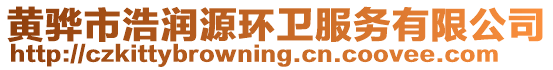 黃驊市浩潤源環衛服務有限公司