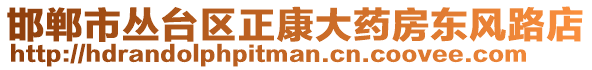 邯鄲市叢臺(tái)區(qū)正康大藥房東風(fēng)路店