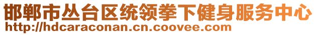 邯鄲市叢臺區(qū)統(tǒng)領(lǐng)拳下健身服務(wù)中心