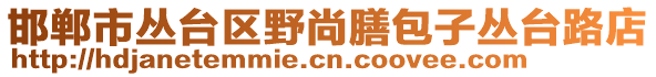 邯郸市丛台区野尚膳包子丛台路店