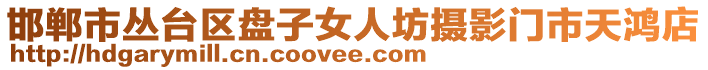 邯鄲市叢臺區(qū)盤子女人坊攝影門市天鴻店