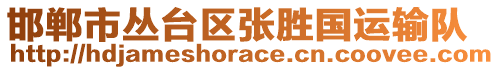 邯鄲市叢臺區(qū)張勝國運(yùn)輸隊(duì)