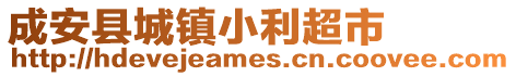 成安县城镇小利超市