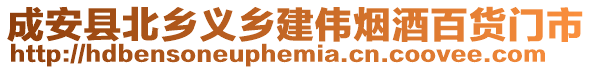 成安縣北鄉(xiāng)義鄉(xiāng)建偉煙酒百貨門市