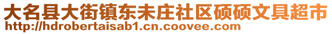 大名縣大街鎮(zhèn)東未莊社區(qū)碩碩文具超市