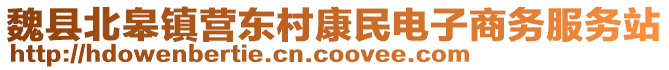 魏縣北皋鎮(zhèn)營東村康民電子商務(wù)服務(wù)站