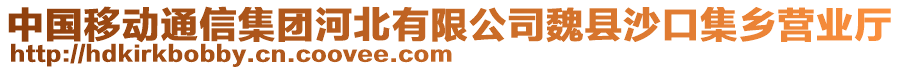 中國移動通信集團河北有限公司魏縣沙口集鄉(xiāng)營業(yè)廳