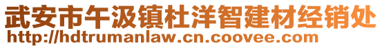 武安市午汲镇杜洋智建材经销处