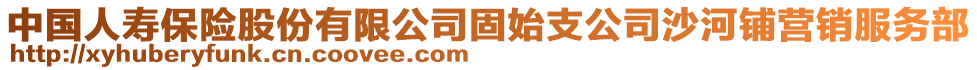 中國人壽保險(xiǎn)股份有限公司固始支公司沙河鋪營銷服務(wù)部