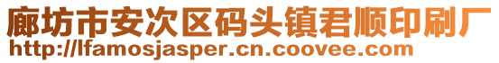 廊坊市安次區(qū)碼頭鎮(zhèn)君順印刷廠