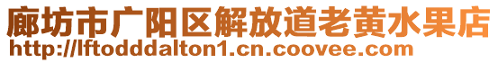 廊坊市廣陽區(qū)解放道老黃水果店