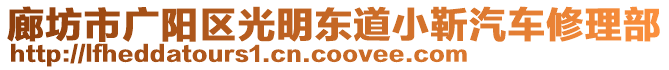 廊坊市廣陽區(qū)光明東道小靳汽車修理部