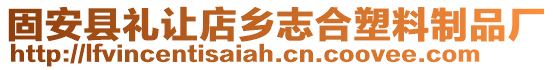 固安縣禮讓店鄉(xiāng)志合塑料制品廠