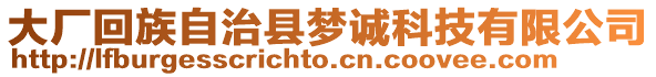 大廠回族自治縣夢誠科技有限公司