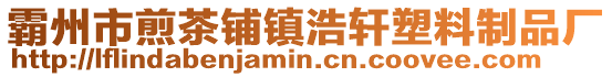 霸州市煎茶鋪鎮(zhèn)浩軒塑料制品廠