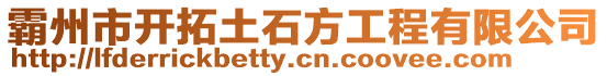 霸州市開拓土石方工程有限公司