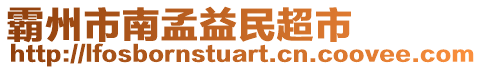 霸州市南孟益民超市