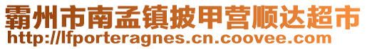 霸州市南孟鎮披甲營順達超市