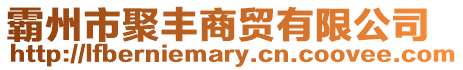 霸州市聚豐商貿(mào)有限公司