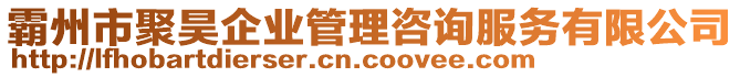 霸州市聚昊企業(yè)管理咨詢(xún)服務(wù)有限公司