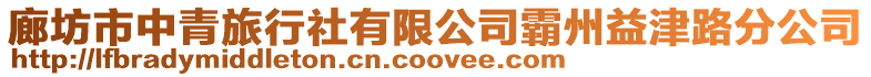廊坊市中青旅行社有限公司霸州益津路分公司