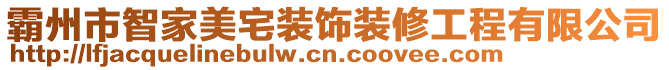 霸州市智家美宅裝飾裝修工程有限公司