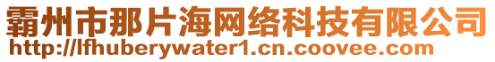 霸州市那片海網(wǎng)絡(luò)科技有限公司