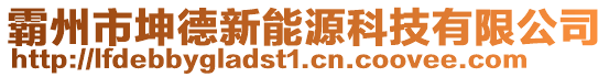 霸州市坤德新能源科技有限公司