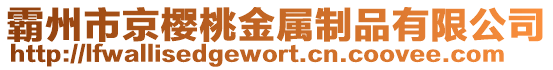 霸州市京櫻桃金屬制品有限公司