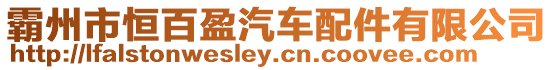 霸州市恒百盈汽車配件有限公司