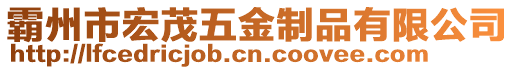 霸州市宏茂五金制品有限公司