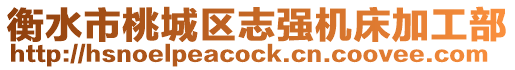 衡水市桃城區(qū)志強機床加工部