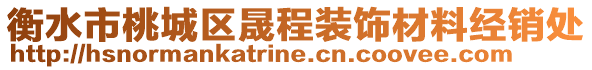 衡水市桃城區晟程裝飾材料經銷處