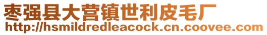 棗強縣大營鎮世利皮毛廠