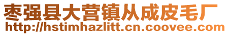 棗強(qiáng)縣大營(yíng)鎮(zhèn)從成皮毛廠